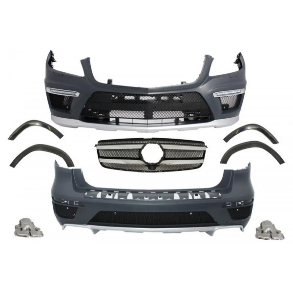 Kit carrosserie look GL63 AMG pour Mercedes GL (X166) (-06/2016)