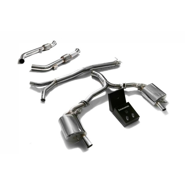 Ligne d'échappement inox Cat-Back ARMYTRIX à valves pour Mercedes Classe C43 AMG / C450 / C400 (W/S/C205) (2015-)