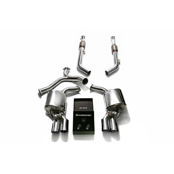 Ligne d'échappement inox Cat-Back ARMYTRIX à valves pour Mercedes Classe C43 AMG / C450 / C400 (W/S/C205) (2015-)