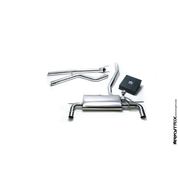 Ligne d'échappement inox Cat-Back ARMYTRIX à valves pour Mercedes Classe A 250 2WD (W176) (2012-2015)