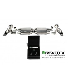 Ligne d'échappement inox ARMYTRIX à valves Porsche 991 Turbo / Turbo S (2013-2015)