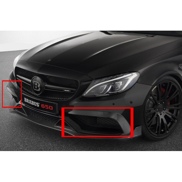 Extensions de pare-chocs avant BRABUS en Carbone pour Mercedes Classe C63 AMG Coupé (A/C205)