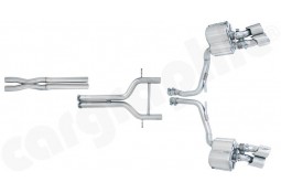 Ligne d'échappement inox CARGRAPHIC à valves pour Porsche Panamera Turbo / Turbo S (2009-2013) 