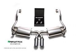 Ligne d'échappement inox Cat-Back ARMYTRIX à valves Porsche Cayman / Boxster / S / R PDK (987.2) (2009-2012)