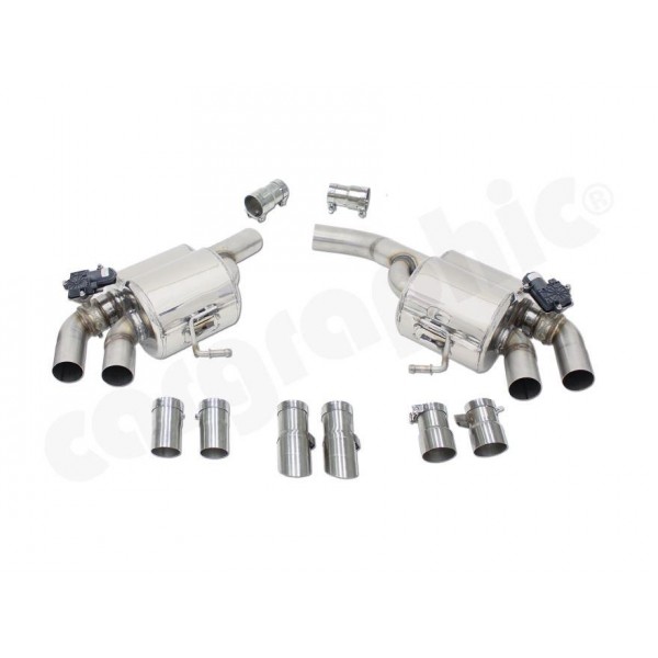 Echappement sport inox CARGRAPHIC à valves pour Porsche Macan Turbo / S