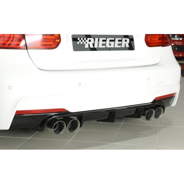 Diffuseur arrière Rieger 4 sorties pour Bmw Série 3 (F30/F31) Pack M