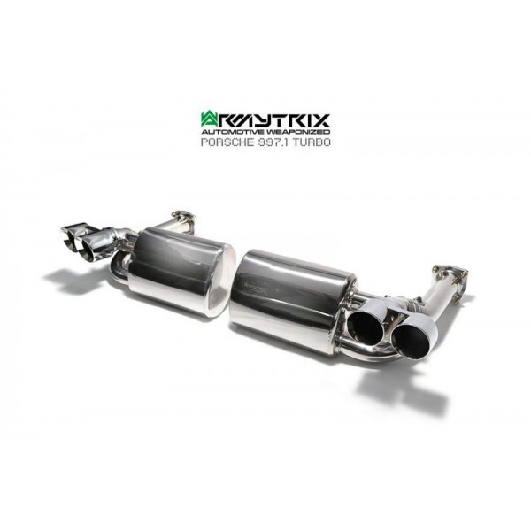 Ligne d'échappement inox ARMYTRIX à valves Porsche 997.1 3,6 Turbo (2006-2008)