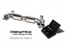 Ligne d'échappement inox ARMYTRIX à valves Porsche 991 Turbo / Turbo S (2013-2015)