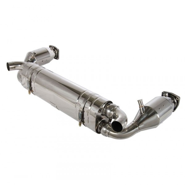 Echappement inox TUBI STYLE pour Porsche 997.1 Turbo (2006-2009) - Silencieux + Catalyseurs Sport