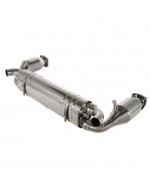 Echappement inox TUBI STYLE pour Porsche 997.1 Turbo (2006-2009) - Silencieux + Catalyseurs Sport