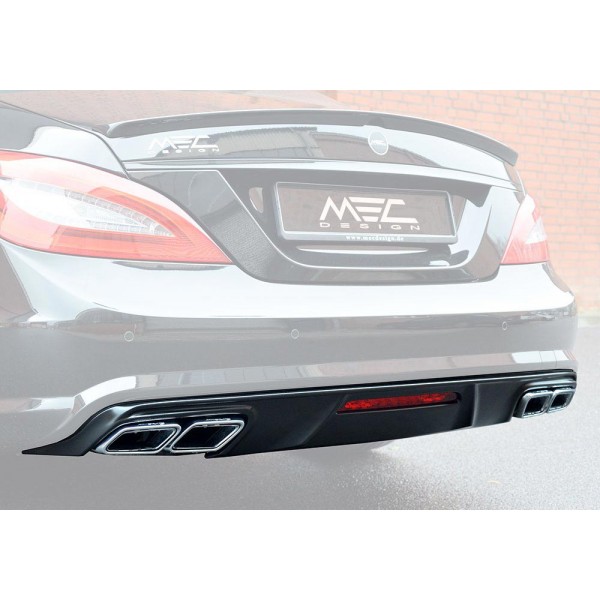 Diffuseur arrière MEC DESIGN + embouts échappement AMG pour Mercedes Classe CLS (C218) Pack AMG