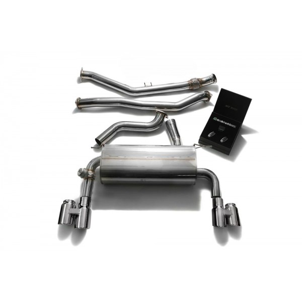 Ligne d'échappement Cat-Back inox 4 Sorties ARMYTRIX à valves pour BMW 335i / 435i 2WD (F32/F33/F30F31) (2011-2015)