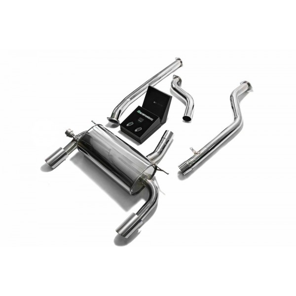 Ligne d'échappement Cat-Back inox ARMYTRIX à valves pour BMW 420i / 430i 2WD (F32/F33) (2015-)