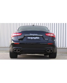 Echappement sport inox CARGRAPHIC à valves pour Maserati Ghibli 3,0 V6 / S / S Q4 (M157)