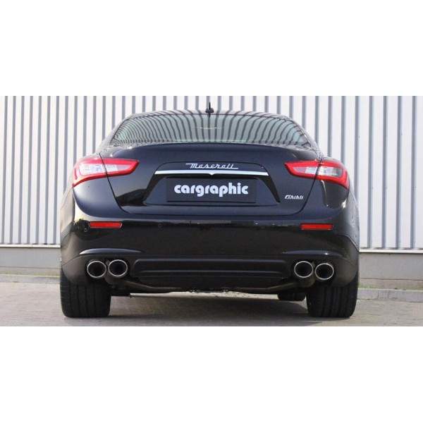 Echappement sport inox CARGRAPHIC à valves pour Maserati Ghibli 3,0 V6 / S / S Q4 (M157)