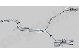 Ligne d'échappement Cat-Back Inox à valves CarGraphic® Audi A7/S7 (4G)