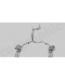 Ligne d'échappement Cat-Back Inox à valves CarGraphic® Audi A6/S6 (C7)