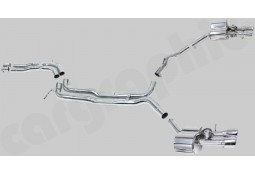 Ligne d'échappement Cat-Back Inox à valves CarGraphic® Audi A6/S6 (C7)