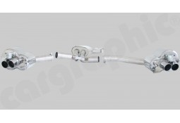 Ligne d'échappement Cat-Back Inox à valves CarGraphic® Audi RS5 (B8)