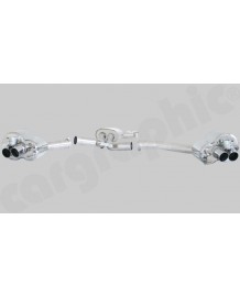 Ligne d'échappement Cat-Back Inox à valves CarGraphic® Audi RS4 (B8)
