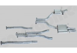 Ligne d'échappement Cat-Back Inox à valves CarGraphic® Bentley Flying Spur (W12)