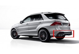 Diffuseur arrière + embouts échappements Black GLE 63 AMG pour Mercedes GLE (W166) Pack AMG