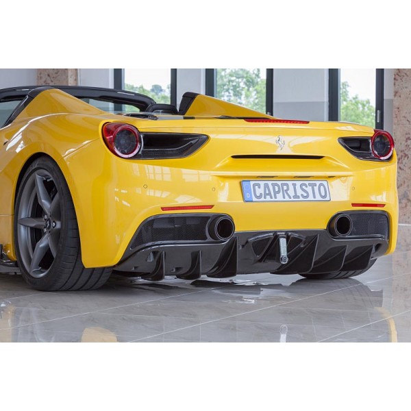 Diffuseur arrière Carbone CAPRISTO Ferrari 488 GTB / GTS 