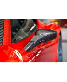 Coques de rétroviseurs Carbone CAPRISTO Ferrari 488 GTB / GTS 