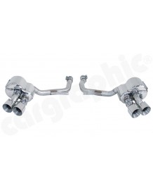 Ligne d'échappement inox CARGRAPHIC à valves pour Porsche Panamera Turbo / Turbo S (2009-2013) 