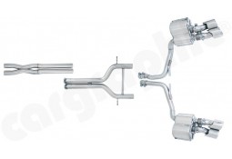 Ligne d'échappement inox CARGRAPHIC à valves pour Porsche Panamera Turbo / Turbo S (2009-2013) 
