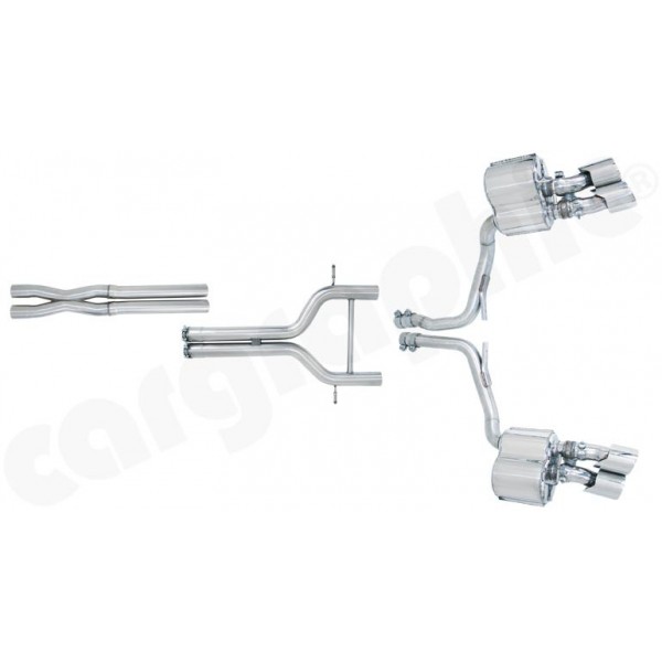 Ligne d'échappement inox CARGRAPHIC à valves pour Porsche Panamera Turbo / Turbo S (2009-2013) 