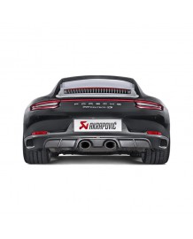 Echappement AKRAPOVIC Porsche 991.2 Carrera /S/4/4S/GTS (sans PSE)(2016+)- Silencieux + Catalyseurs sport + Diffuseur Carbone