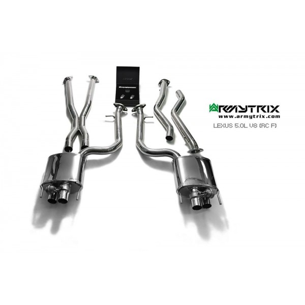Echappement ARMYTRIX Lexus RCF - Cat Back à valves (2014-)