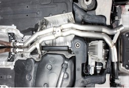Ligne d'échappement Titane Cat Back (après catalyseurs) AKRAPOVIC pour PORSCHE Macan S / GTS / Turbo (2014-2018)