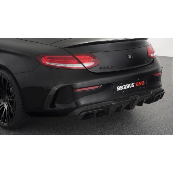 Echappement BRABUS Mercedes Classe C63 S AMG / C63 AMG Coupé / Cabriolet A/C205 Ligne Cat-Back à valves + Diffuseur Carbone