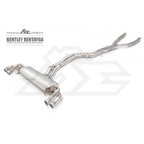 Echappement Fi Exhaust Bentley Bentayga W12 6,0 TSI (2016+) -Ligne Cat-Back à valves 