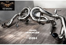 Echappement Fi EXHAUST Lamborghini Huracan LP610-4 (2014+) -Ligne Cat-Back à valves 