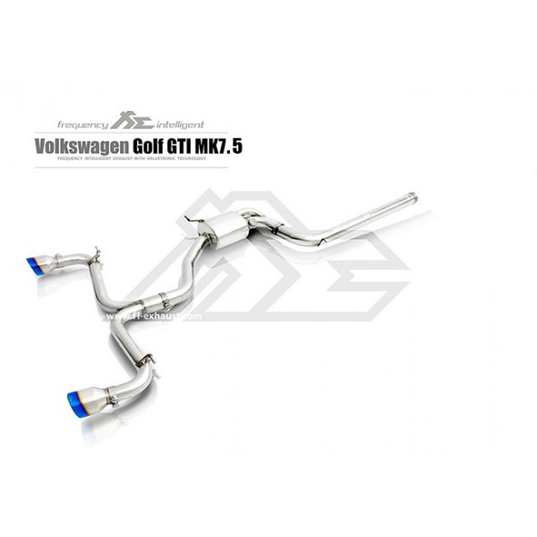 Echappement Fi EXHAUST Golf 7 GTI (2015-2017)+(2017+)-Ligne Cat-Back à valves 