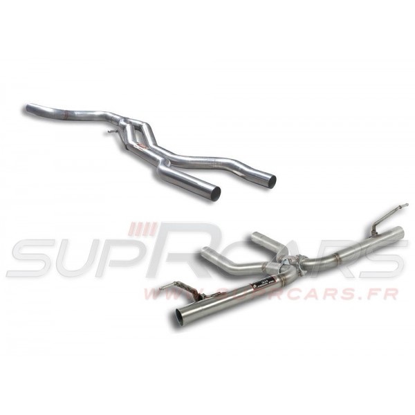 Ligne d'échappement Cat-Back SUPERSPRINT Racing pour Porsche Cayenne 955 3,2i V6 250Ch (2004-2006)(Bruyant)