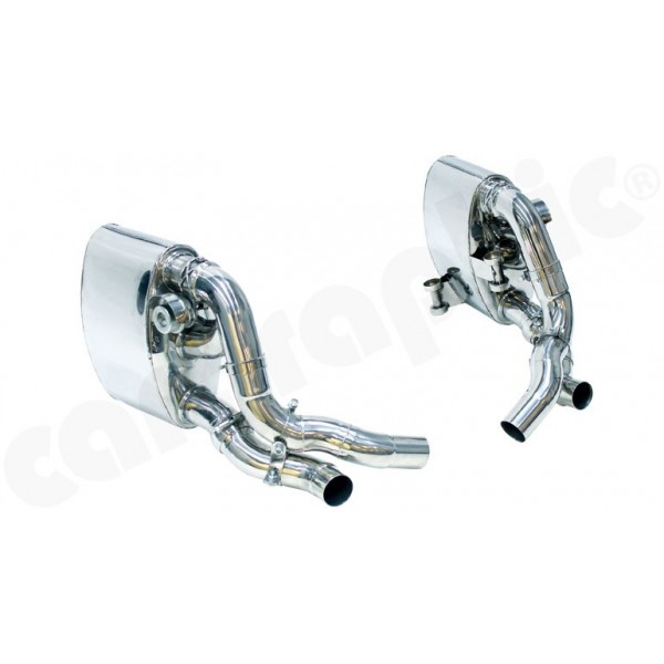 Silencieux d'échappement sport latéraux inox CARGRAHIC à valves pour Porsche 997.2 (2008-2012)