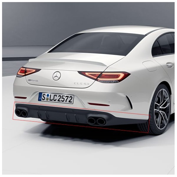 Diffuseur + Embouts échappements CLS53 AMG pour Mercedes CLS (C257) Pack AMG (Version Black)