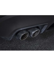 Echappement BRABUS Mercedes GLC63 SUV (X253) (2017+) Silencieux à valves + Extensions deDiffuseur Carbone 