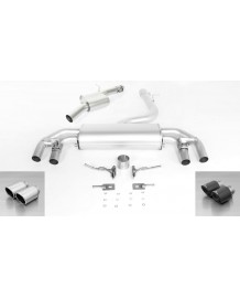 Echappement inox REMUS pour VW Golf 7R 7.5R Facelift 310ch (2017-2018)- Ligne Cat-Back à valves ECE