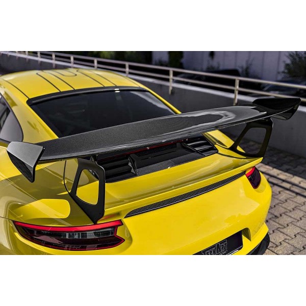 Partie centrale de becquet Carbone TECHART Porsche 991.2 GT3 RS