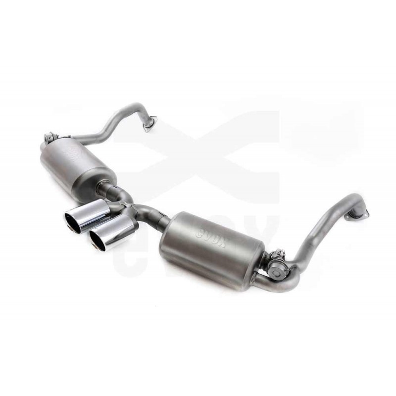 Circuit Werks Polished Exhaust Tips For Porsche Cayman / Boxster 987.1 & 987.2 2005-12 – 3.5" Angle-Cut, Stainless Steel