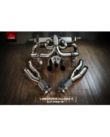 Echappement Fi EXHAUST Lamborghini Aventador S LP740-4 - Ligne Complète à valves (2017+)