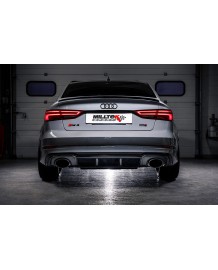 Ligne d'échappement Cat/Fap-Back MILLTEK AUDI RS3 8V Berline avec ou sans FAP (08/2017-2018)(2019+)(Racing)