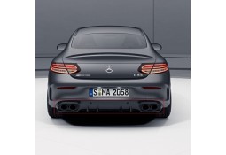 Diffuseur arrière + embouts échappements C43 AMG Facelift Mercedes Classe C Coupé (C/A205) Pack AMG (Chrome)