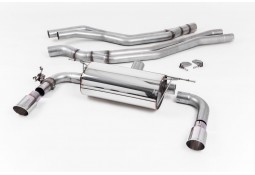 Ligne d'échappement inox Cat-Back à valves MILLTEK BMW M240i F22 (2015-2018)(Race)