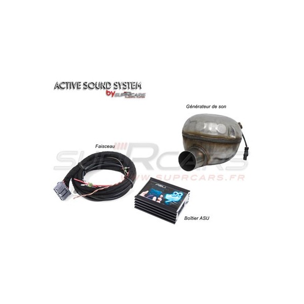 Echappement sport "Active Sound System Bluetooth SupRcars®" pour Peugeot RCZ / 508 / 3008 Diesel